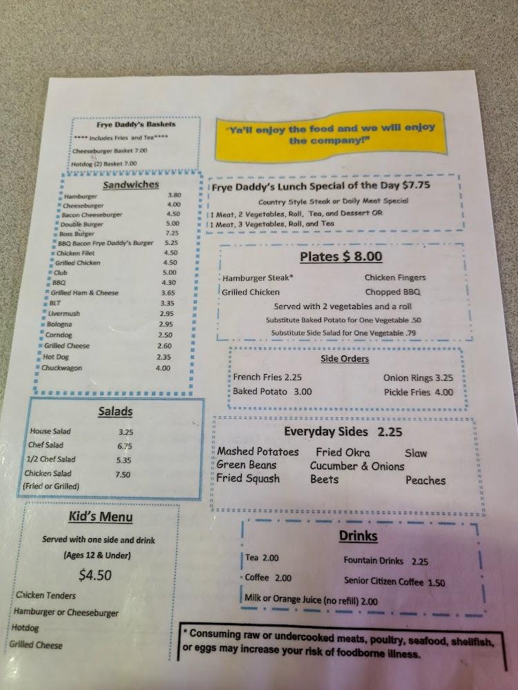 Frye Daddy's Diner